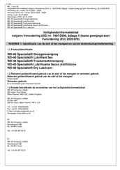 WD-40 Specialist Contactspray 400 ml Veiligheidsinformatieblad
